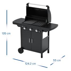 BARBECUE GAZ COMPACT 3 L PLUS 2 EN 1