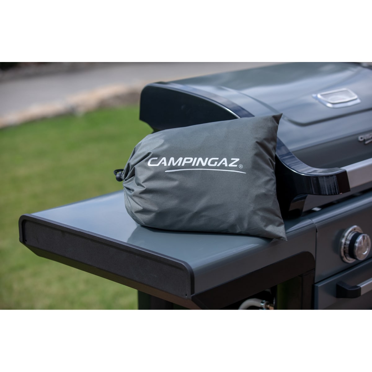 Housse protection pour barbecue gaz avec tablettes latérales - Jarddieco