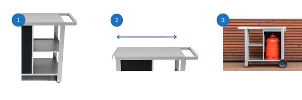 Points forts du chariot Deluxe pour planchas Campingaz