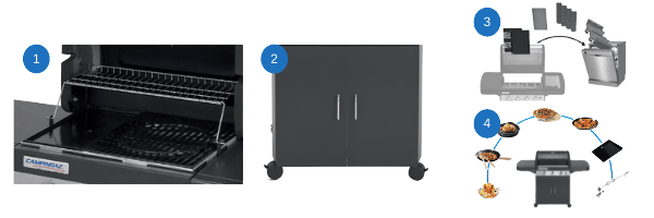 Barbecue gaz Campingaz 3 brleurs - 3 séries classic ld plus
