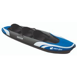 HUDSON - Kayak polyvalent 2 adultes 1 enfant bleu avec sac