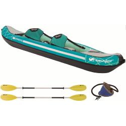 KIT MADISON - Kayak 2 personnes vert avec sac , 1 pagaie K-Compact