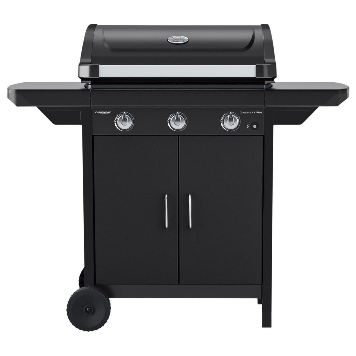 Barbecue Gaz 3 Feux, Compact 3 L Plus 2 en 1