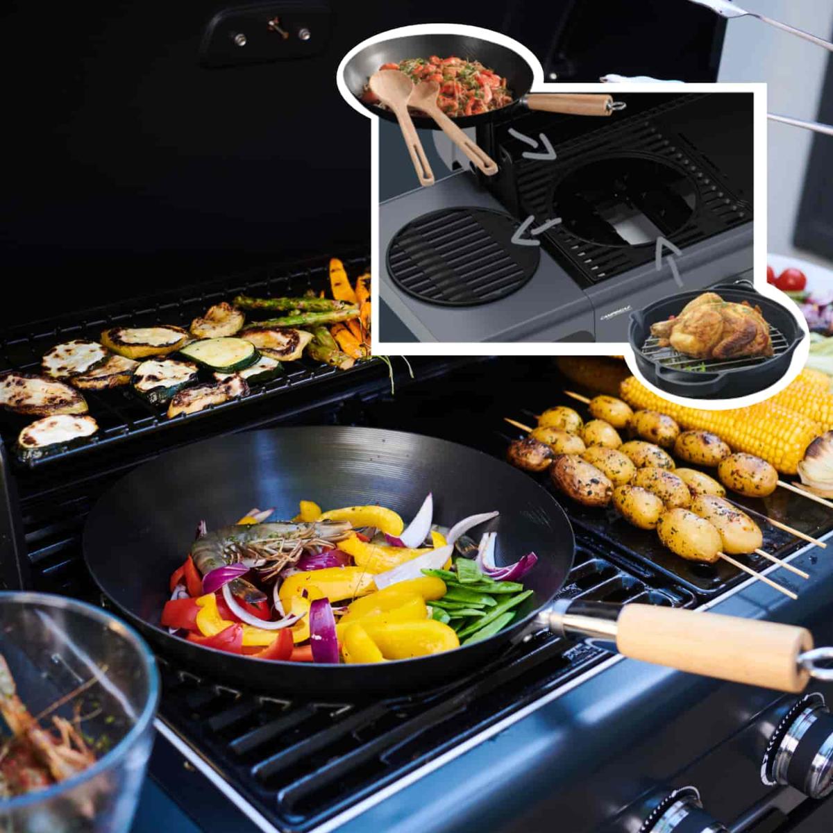 Plat de cuisson Culinary Modular en fonte barbecue gaz Campingaz