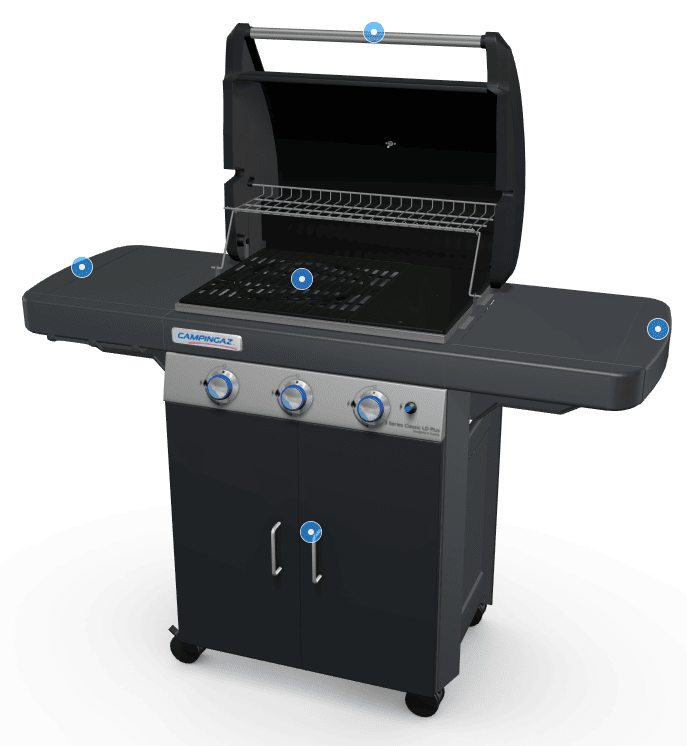 Campingaz barbecue 3 feux - classic LD plus - 3D Campingaz barbecue 3 feux - classic LD plus - 3D
