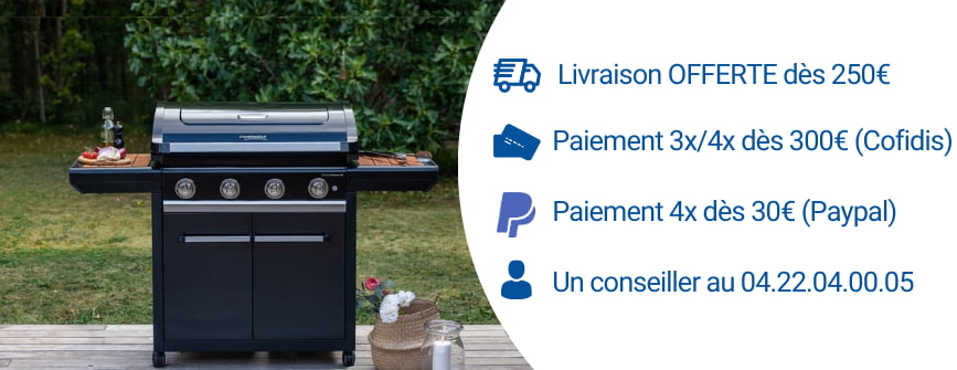 BBQ Gaz Campingaz 4 SERIES Classic WLD - Grille Culinary et